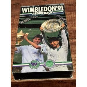 WIMBLEDON 1991 A LOOK BACK VHS VIDEOTAPE NEW